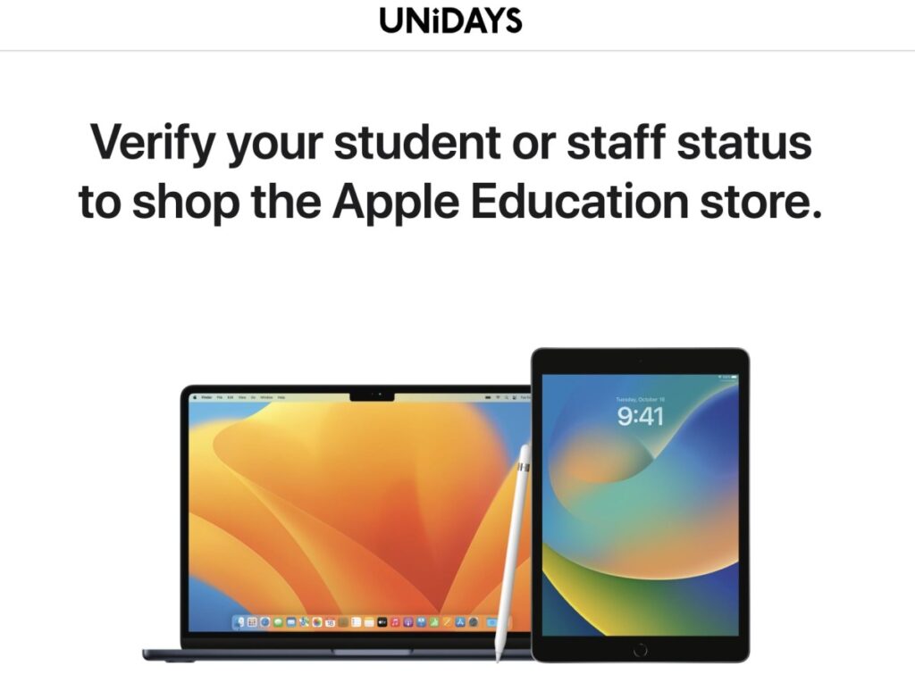 Apple Students Discount official website