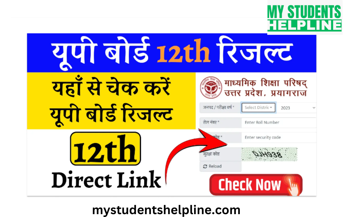 UP Board 12th Result Live 2024