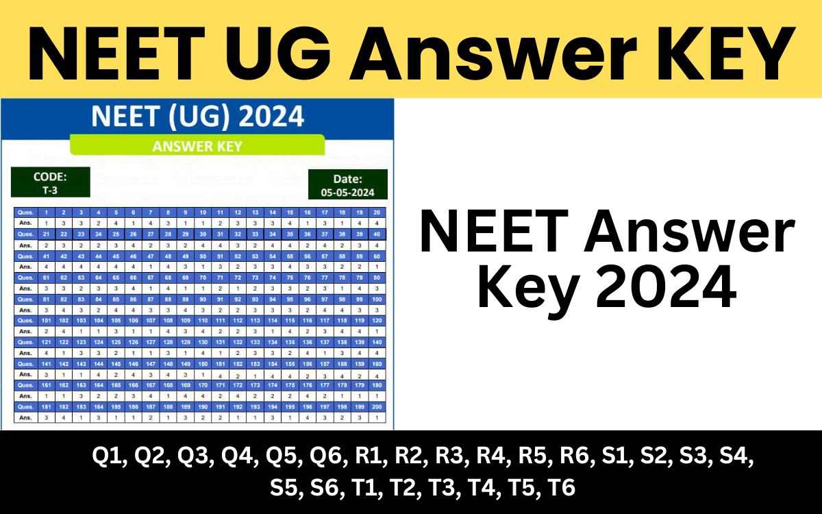 NEET 2024 Answer Key Download करे अभी